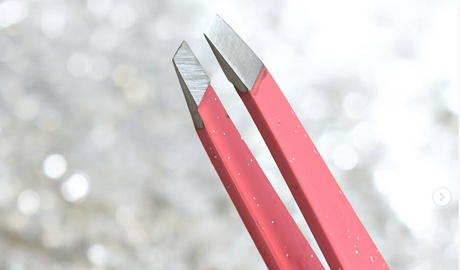 Glitter Pinzette Pink